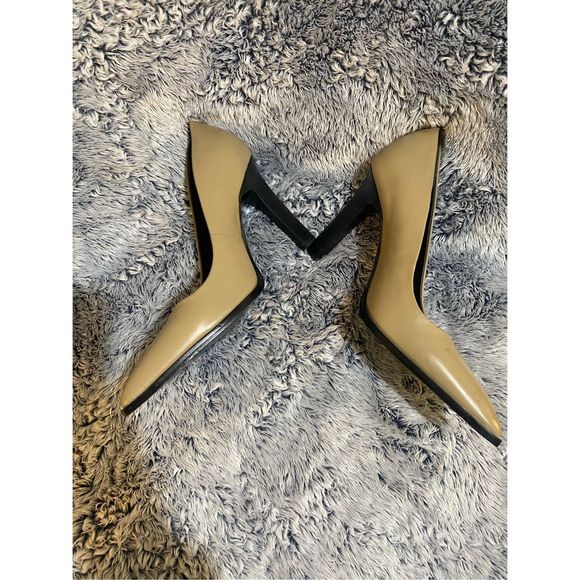 Reiss NWD ADA COURT Pointy LEATHER SHOES Nude Tan Pumps, Sz EU 40 / US 9 MP $290 - Picture 5 of 13
